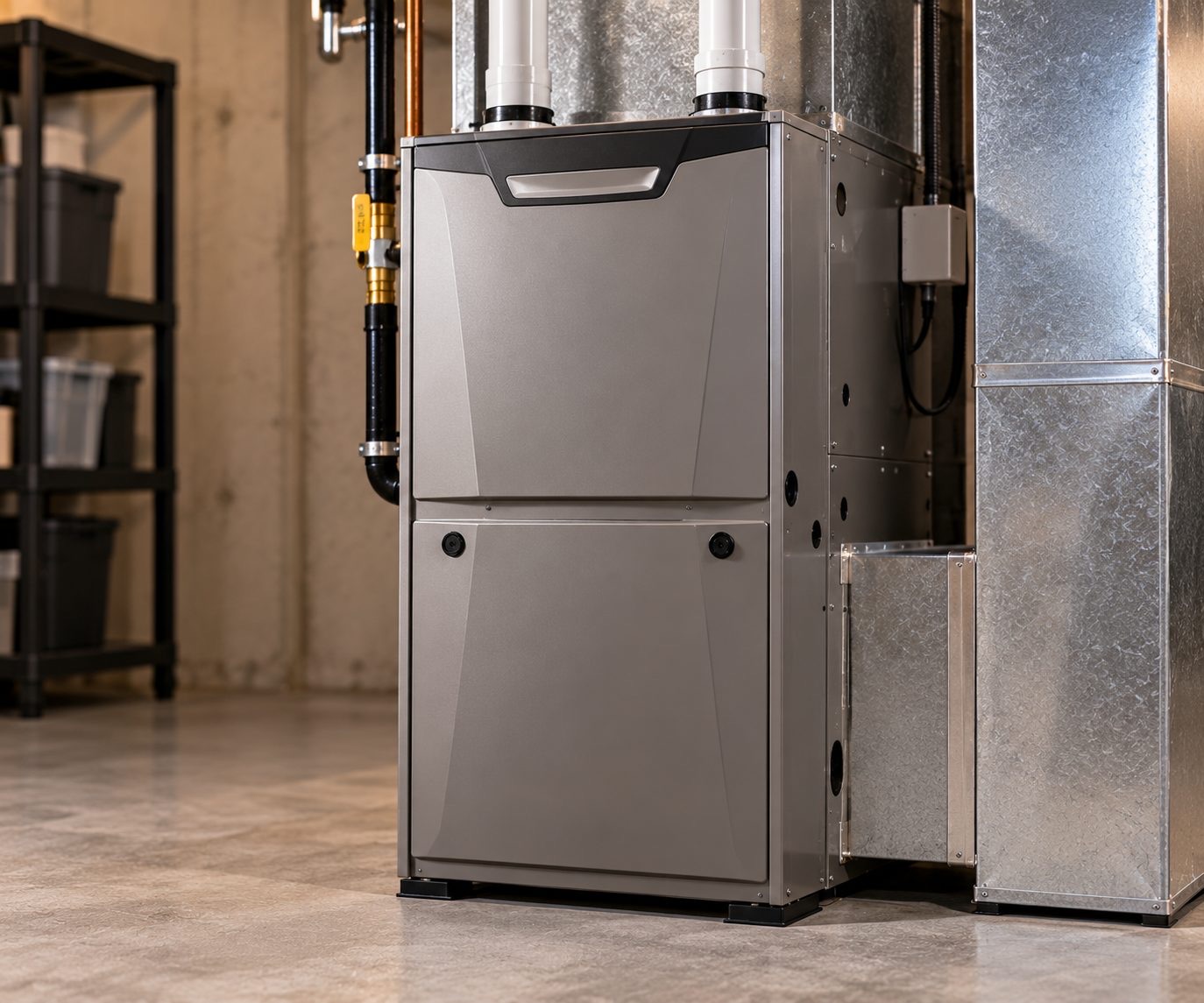 A modern high-efficiency furnace